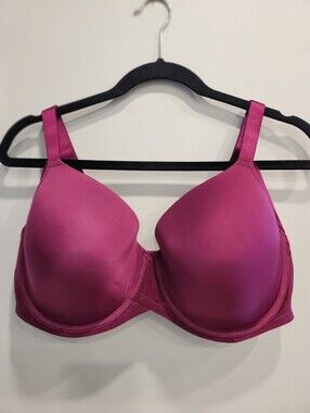 NWT 40DDD Magenta Paramour Marvelous Full Figure Seamless Side Smoother Bra